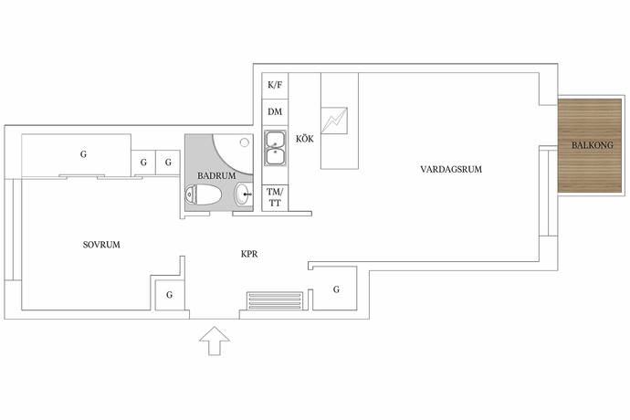 2 rum Lägenhet på Linnégatan 67A Gamla Limhamn Malmö kommun - bild 14