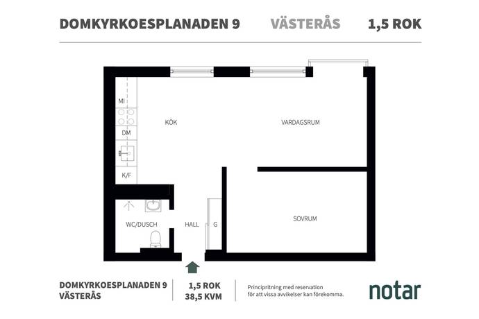 1 rum Lägenhet på Domkyrkoesplanaden 9 Centrum Västerås kommun - bild 22