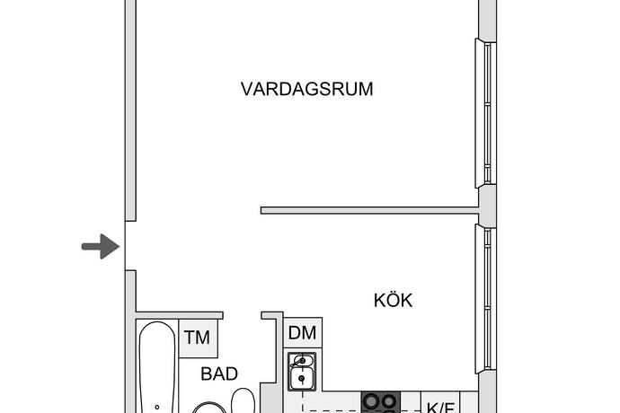 1 rum Lägenhet på Henriksdalsringen 111 Henriksdalsberget Nacka kommun - bild 15