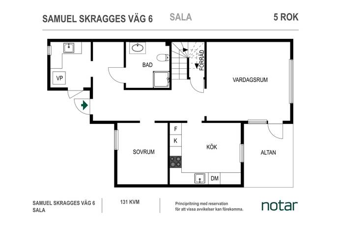 5 rum Lägenhet på Samuel Skragges väg 6 Sala kommun - bild 23