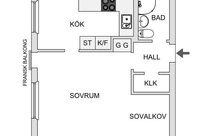 1 rum Lägenhet på Södra Torlandsgatan 25B Blomängen/Tegelplan Östersunds kommun - bild 16