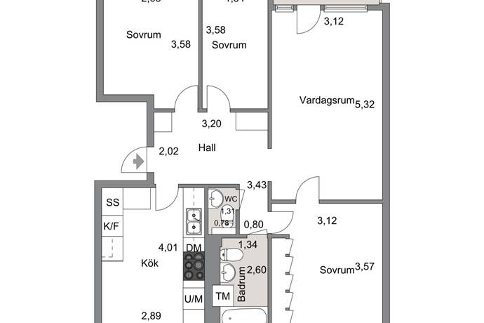 4 rum lägenhet på Gladiolusgatan 5C Centrala Mölndal, Mölndals kommun - bild 4