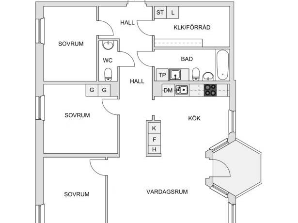 4 rum Lägenhet på Siklöjevägen 14 Tyresö Centrum Tyresö kommun - bild 17