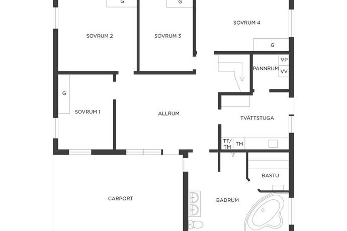 7 rum Villa på Djupedalsvägen 8 Öjersjö Partille kommun - bild 63