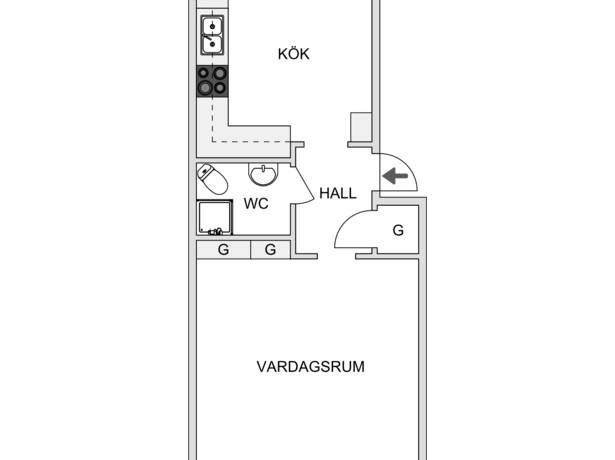 1 rum Lägenhet på Godemansgatan 9E Centrala Hisingen Göteborgs kommun - bild 12