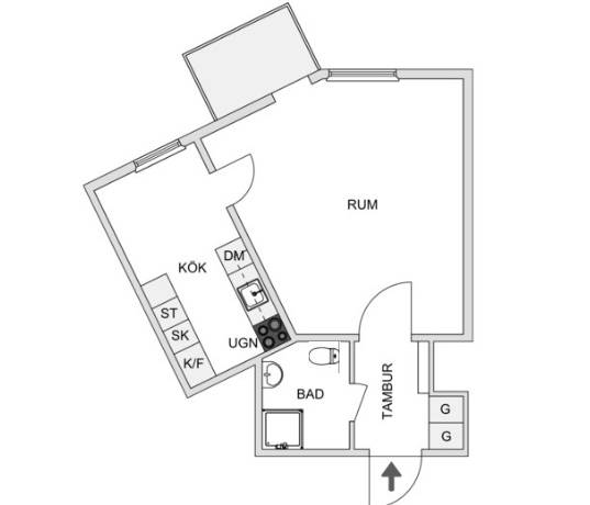 1 rum Lägenhet på Stationsgatan 1B Nedre Stadsdelen Bodens kommun - bild 11