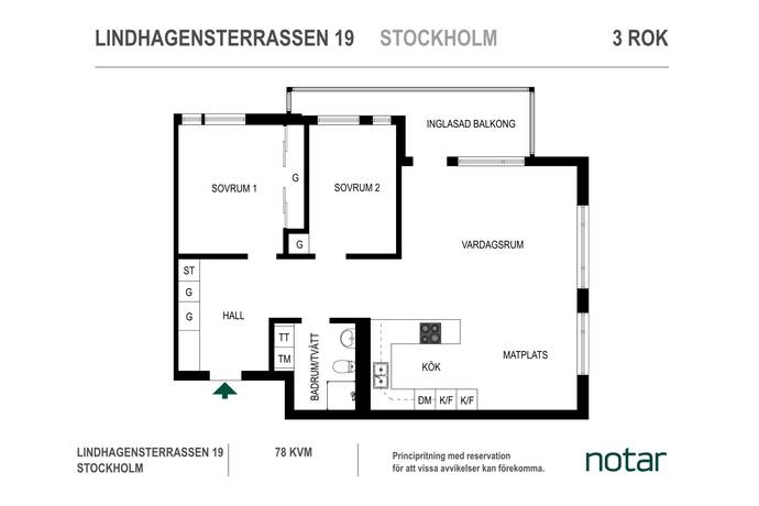 3 rum Lägenhet på Lindhagensterrassen 19, 12tr Kungsholmen Stockholms kommun - bild 26