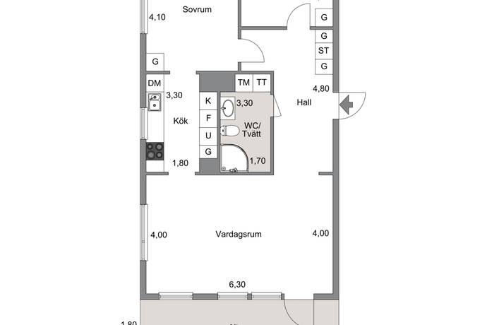 3 rum Lägenhet på Stadsgårdsvägen 12 Holmängen Vänersborgs kommun - bild 16