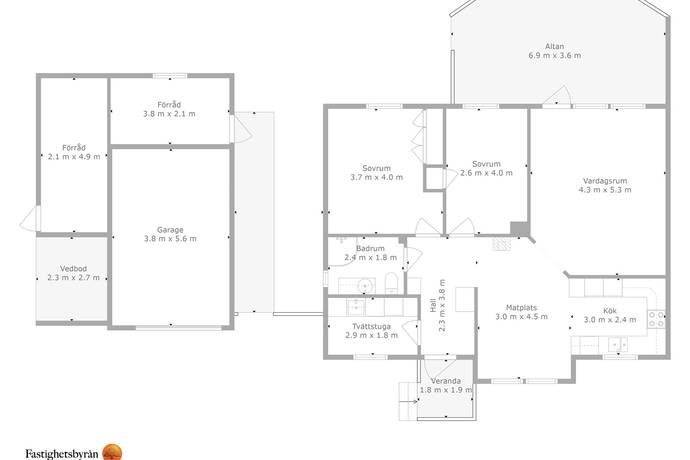 3 rum Villa på Annerödsvägen 3 Lane Uddevalla kommun - bild 39