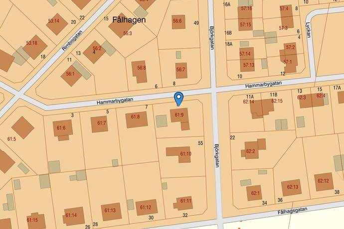 7 rum Villa på Hammarbygatan 9 Fålhagen Uppsala kommun - bild 46