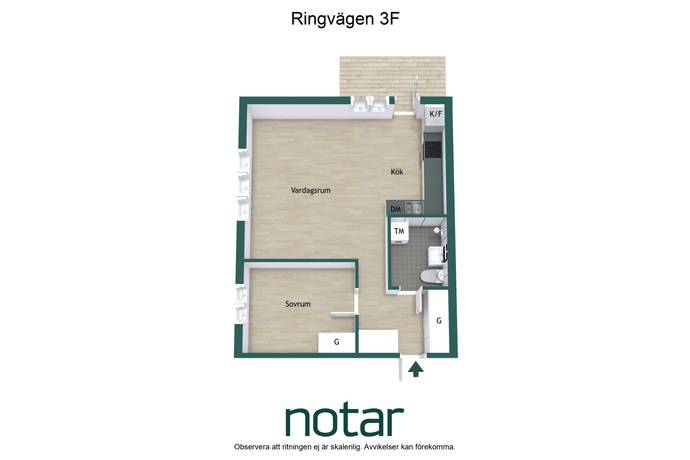 1.5 rum Lägenhet på Ringvägen 3F Östhammars kommun - bild 16