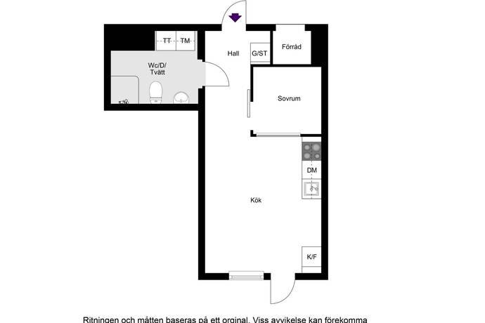 1 rum Lägenhet på Hägerneholmsvägen 6A Hägerneholm Täby kommun - bild 14