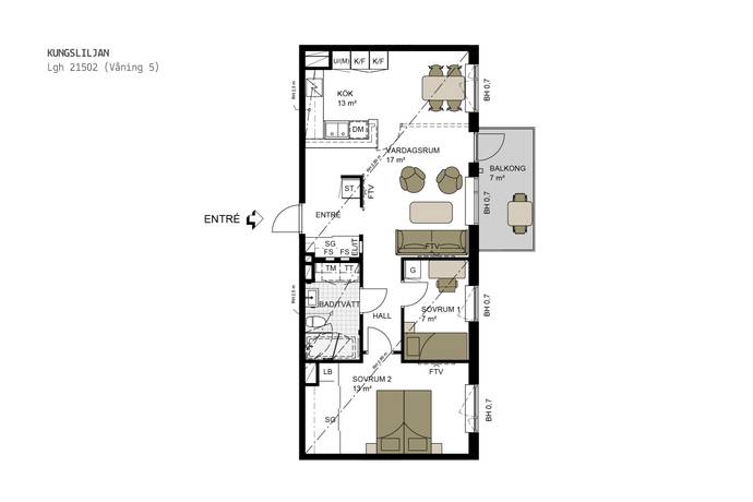 3 rum Lägenhet på Järva Skjutbaneväg 44 Järvastaden Solna kommun - bild 11