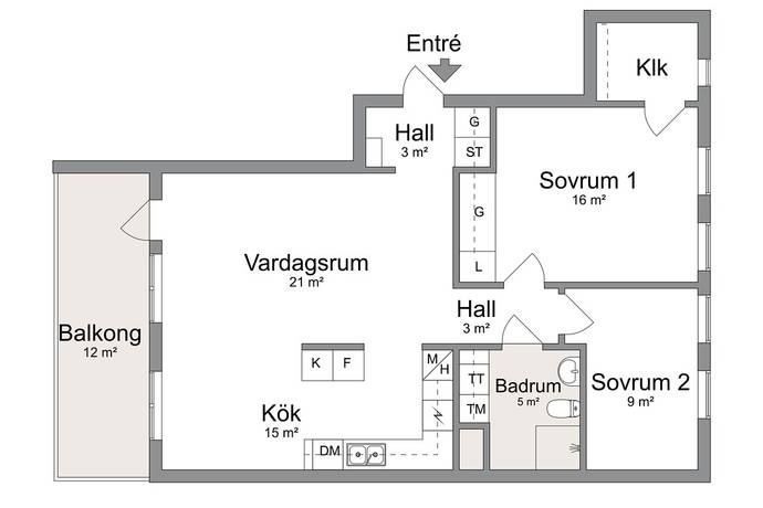 3 rum Lägenhet på Optikvägen 9 Dalénum Lidingö kommun - bild 16