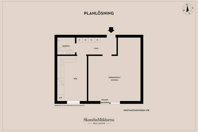 1 rum Lägenhet på Kristianstadsvägen 27B Centralt Hörby kommun - bild 16