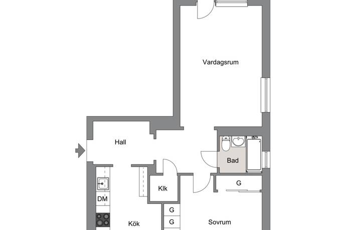 2 rum Lägenhet på Hunnemaravägen 14 Gullbergslyckan Karlshamns kommun - bild 18
