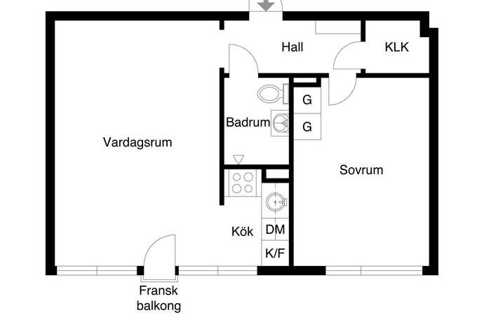 2 rum Lägenhet på Olof Af Acrels Väg 5 Hagastaden/Karolinska Solna kommun - bild 25