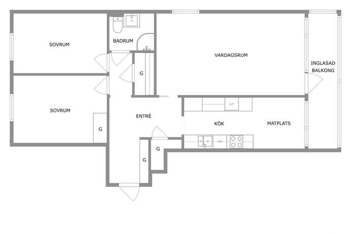 3 rum Lägenhet på Kristian II väg 14C Centrum Ängelholms kommun - bild 13