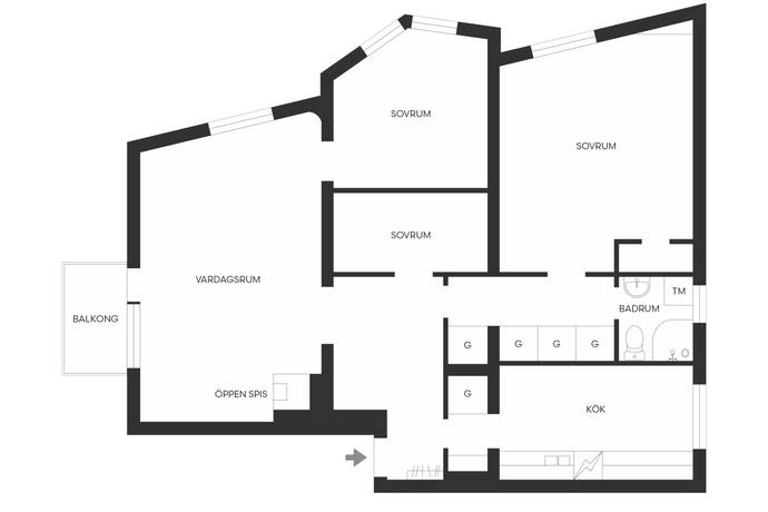 4 rum Lägenhet på Bangårdsgatan 2E Norrtälje kommun - bild 20