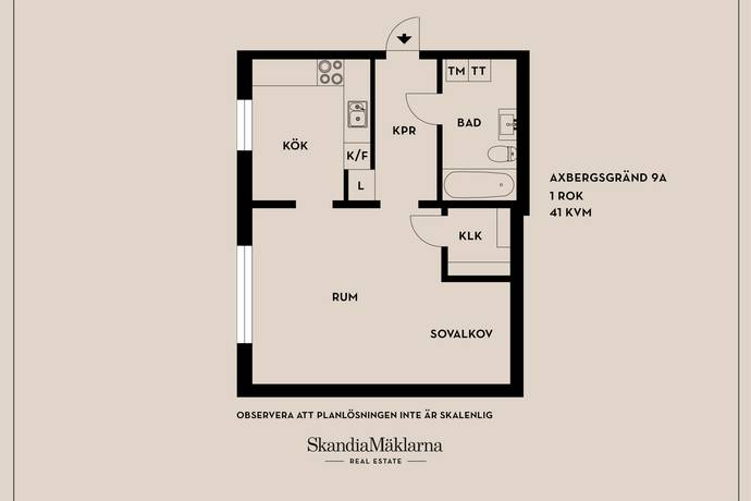 1 rum lägenhet på Axbergsgränd 9A Hagsätra, Stockholms kommun - bild 4