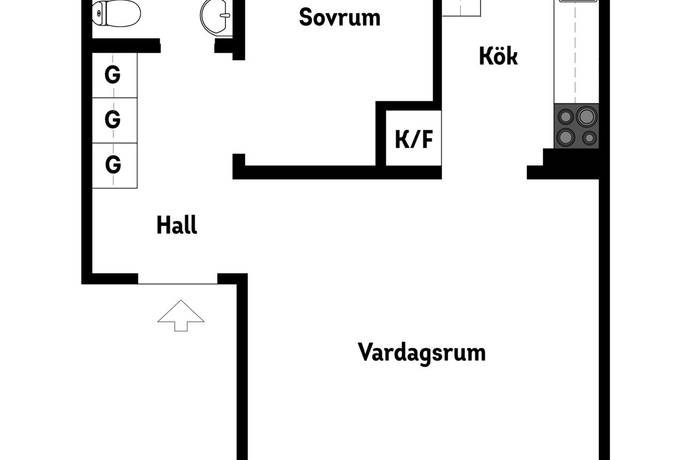 2 rum lägenhet på LM Ericssons väg 3 Midsommarkransen/Telefonplan, Stockholms kommun - bild 3