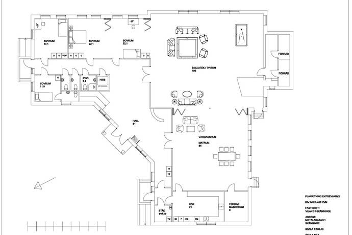 940 m² Villa på Motalagatan 1 Skänninge Mjölby kommun - bild 44