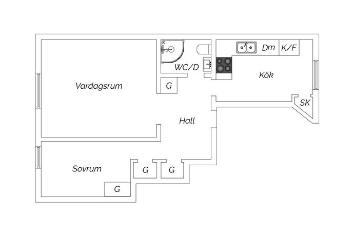 2 rum Lägenhet på Fyrverkaregatan 5B Landala Egnahem Göteborgs kommun - bild 28