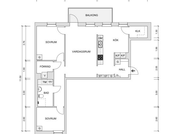 3 rum Lägenhet på Silvergatan 11 Sigtuna- Sigtuna Stadsängar Sigtuna kommun - bild 19