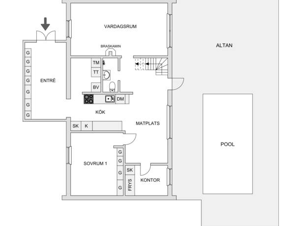 7 rum Villa på Lunda 24 Drottningholm Lovön Ekerö kommun - bild 49
