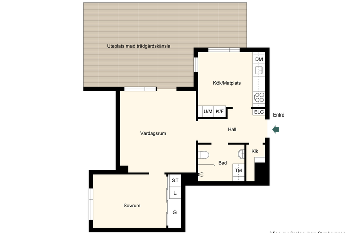 2 rum Lägenhet på Armégatan 36B Västra Skogen Solna kommun - bild 20