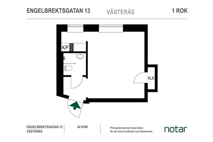 1 rum Lägenhet på Engelbrektsgatan 13 Centrum Västerås kommun - bild 14