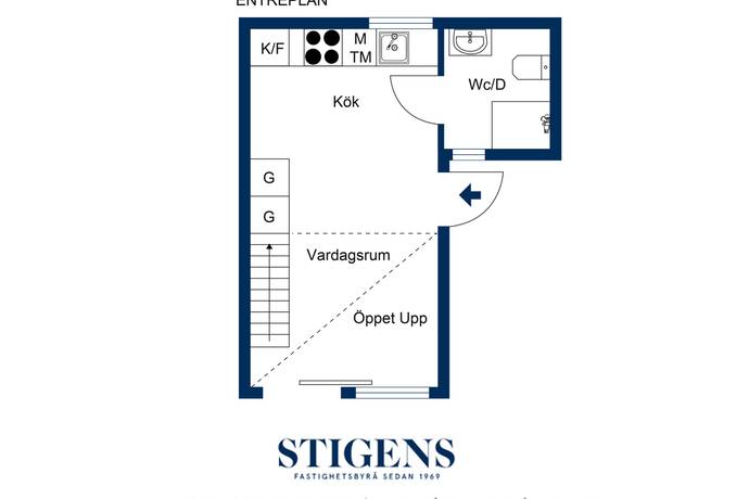 1,5 rum lägenhet på Södervägen 31A Högmora/Stuvsta, Huddinge kommun - bild 1