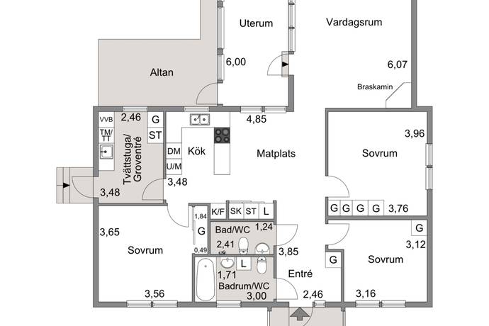 4 rum Villa på Västra Riksvägen 34B Jämjö Karlskrona kommun - bild 37