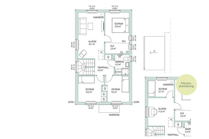 6 rum Kedjehus på Nygårds dammar - Hus 60 Svedala kommun - bild 6
