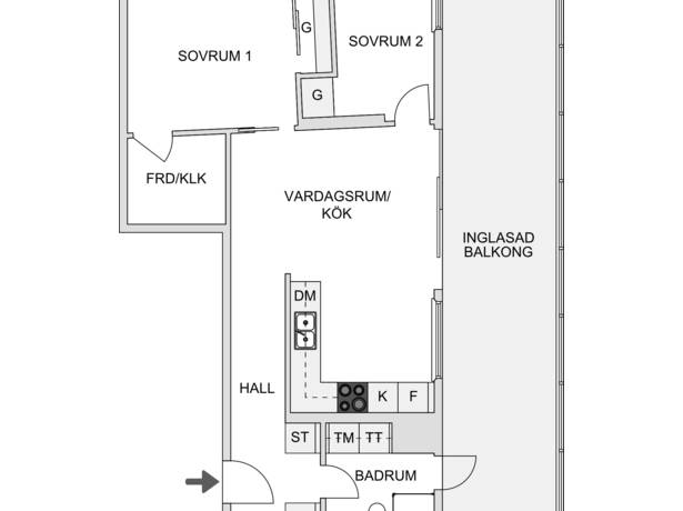 3 rum Lägenhet på Fregattgatan 2A Norra Kajen Sundsvalls kommun - bild 39