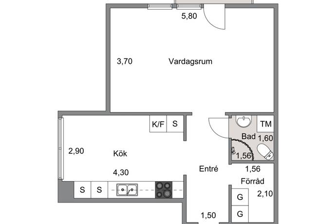 1 rum Lägenhet på Boråsvägen 25 Centrala Vårgårda Vårgårda kommun - bild 19