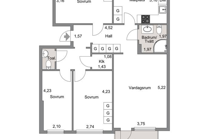 4 rum Lägenhet på Tage Madsens Väg 5A Centrala Partille Partille kommun - bild 29