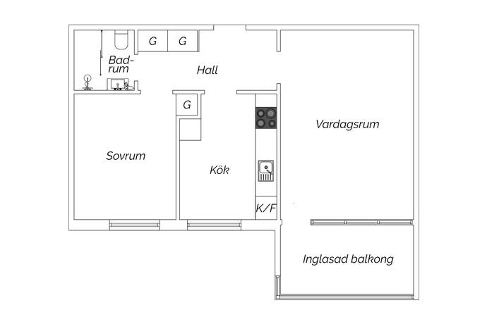 2 rum Lägenhet på Östra Farmvägen 44A Östra Sorgenfri Malmö kommun - bild 32
