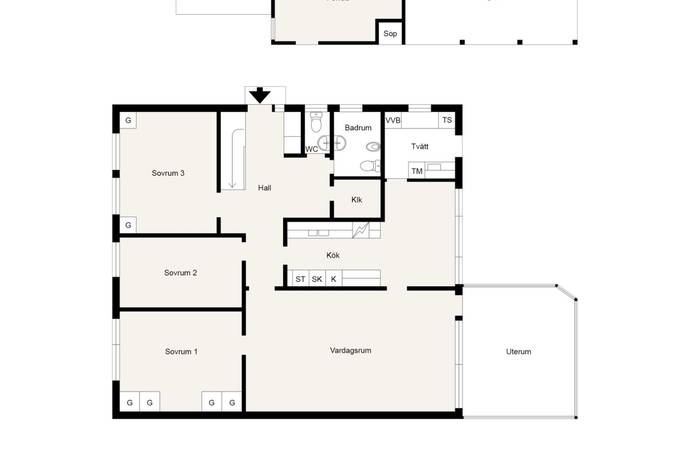 7 rum Villa på Buxbomsvägen 14 Måsta Eskilstuna kommun - bild 48