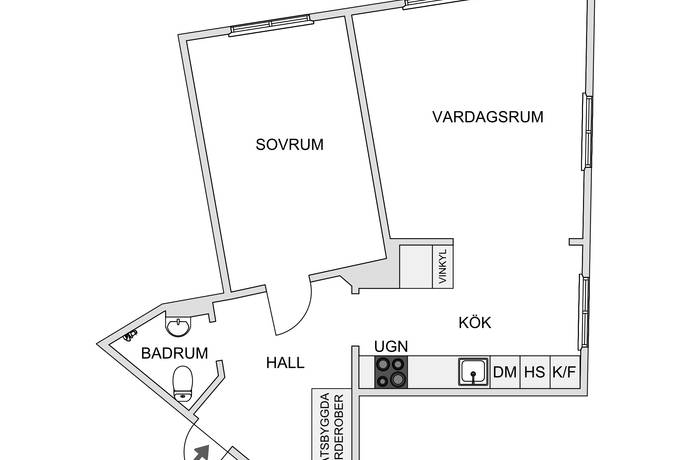 2 rum Lägenhet på Hallegatan 5 Centrala Hisingen Göteborgs kommun - bild 21