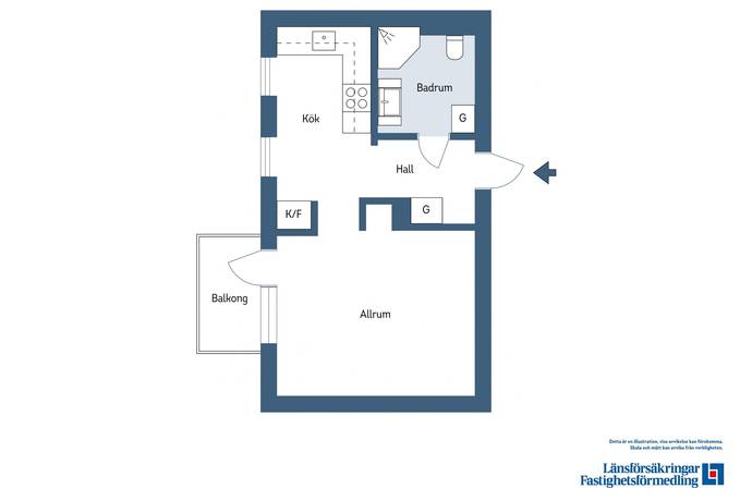 1 rum Lägenhet på Sturegatan 25 Centralt Falu kommun - bild 16