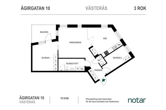3 rum Lägenhet på Ägirgatan 10 Öster Mälarstrand Västerås kommun - bild 26