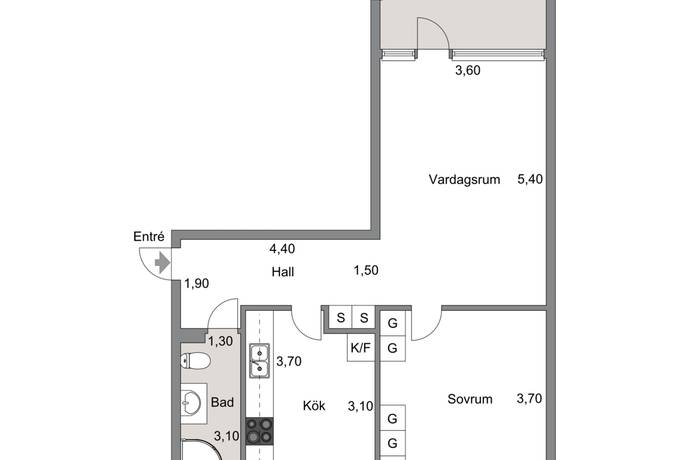 2 rum Lägenhet på Mångatan 4E Östlyckan Alingsås kommun - bild 16