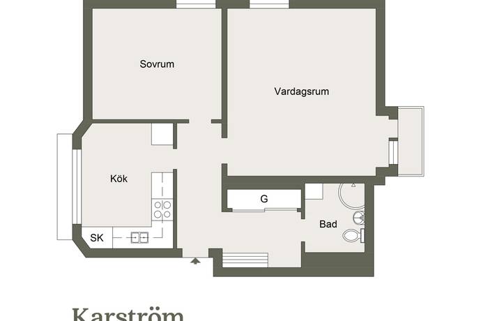 2 rum Lägenhet på Hagavägen 20C Haga Sundsvalls kommun - bild 26