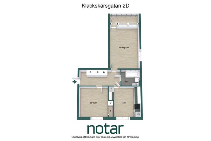 2 rum Lägenhet på Klackskärsgatan 2D Östhammars kommun - bild 21