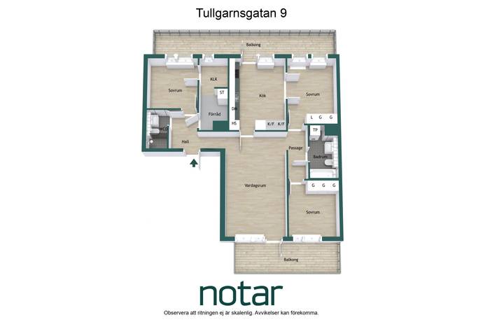 4 rum Lägenhet på Tullgarnsgatan 9 Kungsängen - Industristaden Uppsala kommun - bild 35