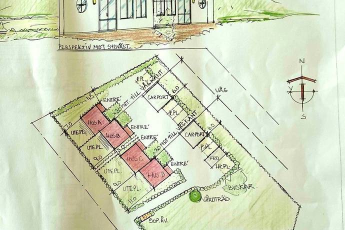 tomt på Trönningenäsvägen 2 Bläshammar, Varbergs kommun - bild 1