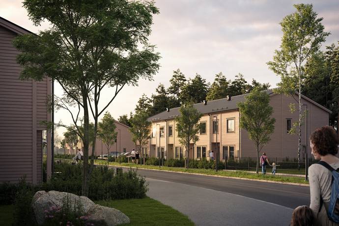5 rum radhus på Fredriksdal - Gäddeholm Gäddeholm, Västerås kommun - bild 1