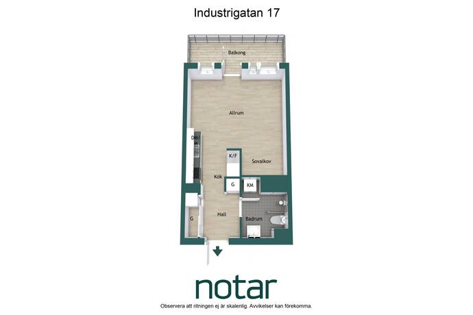 1 rum Lägenhet på Industrigatan 17 Kungsängen - Industristaden Uppsala kommun - bild 5