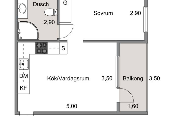 2 rum Lägenhet på Ponnygatan 2B Åby Mölndals kommun - bild 4